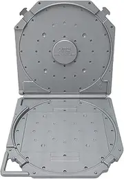 Eosnow Reel to Reel Tape Storage Boxes,Stay Fixed 10 Inch Empty Box,Portable Carry Handle Empty Box,for Sound Tapes (Grey)