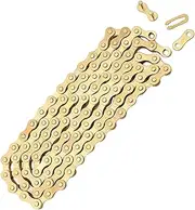 Bicycle Chain The Chain Bike Bicycles Chains Road Seat Kit Scooter Quad Chain Replacement Cycling Supply Cycling Chain Easy Installation Chain Cycling Accessory Golden Carbon Steel BESPORTBLE