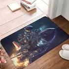 Astronaut And Space Doormat Motor In Space Bath Kitchen Mat Welcome Carpet Home