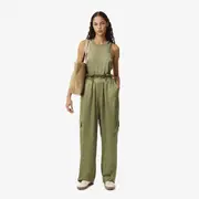 Oversized Satin Cargo Pants