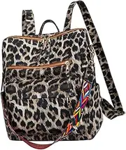 [FOMIYES] Large Capacity Student Backpack Leopard Print Book Bag Fashionable School Travel