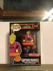 Funko Pop! Marvel: Black Light - Captain Marvel (Target Exclusive)