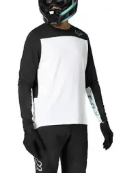 Fox Racing Defend Delta LS MTB Mountain Bike Jersey White