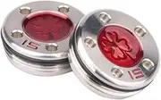 OGECLF 2pcs Red Lucky Clover Golf Weights for Titleist Scotty Cameron Newport, Phantom, Futura, GoLo, California Putters 5g 10g 15g 20g 25g 30g 35g 40g 45g for Option