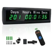 LED Christmas Clock, Upgraded Automatic Calculation Day Countdown/Count Up Ti...