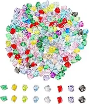 Tofficu 200pcs Vase Decoration Flower Vase Fake Ice Decorative Multicolored Fake Crushed Ice Rocks Faux Ice Cubes Vase Fillers for Home Decor Vase Filling Material Aquarium Stones Acrylic