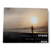 Scripture Canvas HE WILL RISE Christian Wall Art Bible Verse 11 X 14 Print