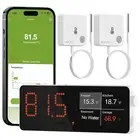 WiFi Freezer Thermometer Alarm with Digital Monitor Hub, App and Email White