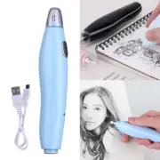USB Electric Eraser Kit Sketch Erasers 16 x Refills Children Gift Stationery Set