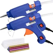 2 Pcs Hot Glue Gun, Mini Glue Gun and Glue Hot Glue Sticks with 40Pcs Glue St...