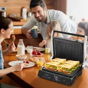 Costway3 in 1 Indoor Grill with Nonstick Grill Plates & Removable Drip Tray