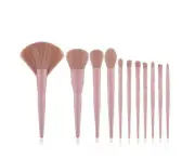 Wood Handle Face Eye Lip Pink Makeup Brushes Set Eyebrow Eyelash Make Up|Eye Shadow Applicator