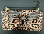 Betsey Johnson Slg Bow Crossbody Bag Cheetah Leopard Handbag Purse