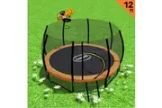 Kahuna 12ft Springless Trampoline with Basketball Set