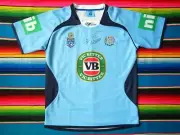 Signed Brad Fittler NSW State Of Origin NRL Jersey - COA - Roosters Panthers
