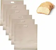 Toaster Bags Sandwich Toaster Bag Reusable Toaster Storage Bag Non-Stick Snacks Bags Heat Resistant Toaster Bags for Microwave, Oven, Toaster, Grill and Griddle Home Party Kitchen - 9Pack（3 Size）