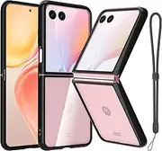 [RMOCR] Case Compatible with Motorola Razr Plus 2024/2025, Clear Shockproof Phone Cover,Ultra-Thin Slim Fit Hard PC Protective Cases for Moto Razr Plus 2024/2025, Black