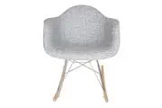 SK Designer Living | Replica Eames RAR Rocking Chair | Textured Light Grey