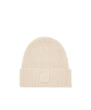 White wool and cashmere hat S/M white