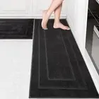 Kitchen Mats Rugs Non Floor Set Of 2 Machine Washable Slip/skid Runner Super