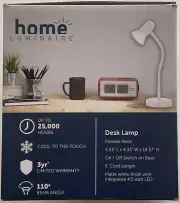 BRAND NEW-Flexible LED DESK LAMP-290 lumens-Great For Homework, Crafts, Reading