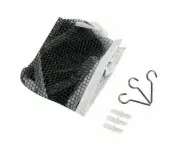 Nursery Storage Teddy Bear Mesh Hammock Bedroom Toys - Black