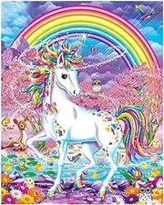 Rainbow Unicorn Paint by Numbers, Paint by Number for Adults Kids Beginner, Painting by Number DIY Adult Paint by Number Oil Painting Arts Crafts 16x20 Inch / 40 x 50cm