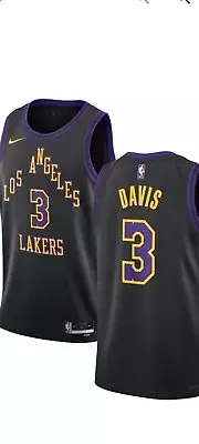 NWT Anthony Davis Lakers Nike Swingman City Edition Jersey Size Youth XL 18-20
