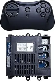 2.4G Bluetooth Remote Control and DR01 V2.6 12V Receiver Control Box Mother Board for Kids Ride On Car Powered Wheels Replacement Parts