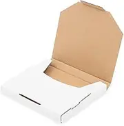 Boxmore Album Paper Box hard envelope,Record Mailers, Record Boxes - Superflat Mailing Box, Album Paper Box Letter Rigid Box CD DVD Mailer for Shipping (50PCS) (152 x 132 x 16mm)