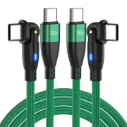 100W USB C to USB C Cable 6ft 2M 2Pack Type C to Type C Cable C to C Fast
