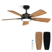 46 Inch Ceiling Fans with Lights, Large Air Volume Ceiling Fan with Backlight...