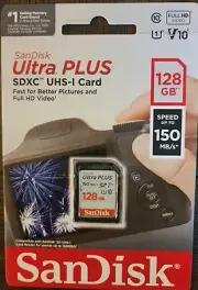SanDisk Ultra Plus SDXC UHS-I 128GB Memory Card SDSDUWC-128G-AT6IN