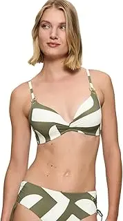 [Triumph] Women's Summer Allure P 01 Bikini top, Green-Light Combination, 10, Green - Light Combination, 14