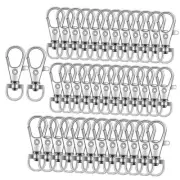100PCS Key Chain Clip Hooks, Swivel Clasps Lanyard Snap Hook, Keychain Hooks