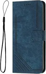 [YBROY] Case for Oppo A78 5G, Magnetic Flip Leather Premium Wallet Phone Case, with Card Slot and Folding Stand, Case Cover for Oppo A78 5G.(Blue)