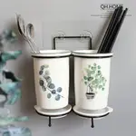 可掛墻陶瓷筷子筒創意瀝水家用筷子桶筷子盒收納架筷籠臺式