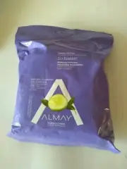 Almay Makeup Remover Cleansing Towelettes Oil-Free 25 Wipes Aloe Cucumber Green