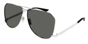 Saint Laurent SL 690 DUST 002 Men's Sunglasses Silver Size 61