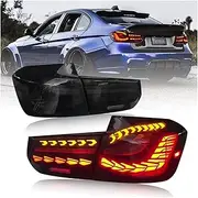 OLED Tail Lights Compatible With BMW F30 F80 3-Series M3 With Start Animation LED DRL Car Light Assembly Auto Accessories(SMOKE)