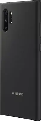 Samsung Galaxy Note10+ and Note 10+ 5G Silicone Case Protective Cover - Black