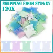 120pcs Plastic Embroidery Floss Craft Thread Bobbin Cross Stitch Storage Holder