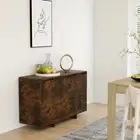 NNEVL Sideboard Smoked Oak 120x41x75 cm Chipboard