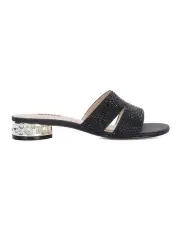 [Dune London] Nettie Heeled Slides in Black