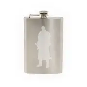 European Knight #6- Medieval Armored Army Leader Sword-8 oz etched flask