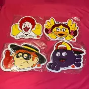 McDonalds Mousepads Set of 4 Ronald Grimace Birdie Hamburglar 2001 Thailand New