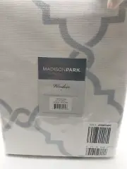 Madison Park Grommet Panel Curtain 50x 84in Saratoga Ivory/Gray Light Filtering