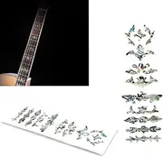 RuiJOTWAT Guitar Inlay Sticker Fretboard Marker Fingerboard Decals for Electric Acoustic Classical Guitar Bass Ukulele Accessories