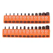 24 Pcs Hex Head Drill Bit Set 1/4 Inch Hex Shank Metric And SAE Hex Bit Set
