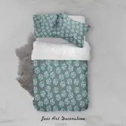 3D Leaf Geometry Pattern Quilt Cover Set Bedding Sets Pillowcases Queen